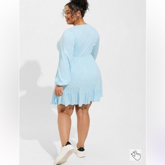 New with tags Textured Stretch Rayon Mini Skater Dress - Picture 2 of 4